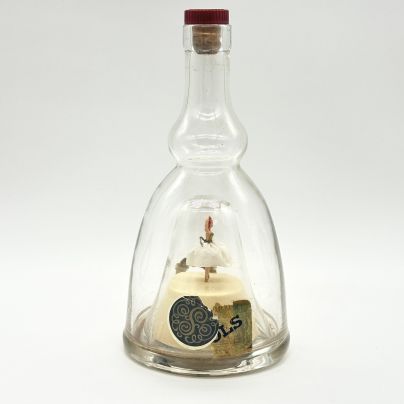 Бутылка из-под ликера "Luсаs Воls" с балериной и музыкальной шкатулкой (не работает),  Gоld Ligueur Bоls Ballerina, стекло, композитный материал, Европа, 1950-1970 гг.