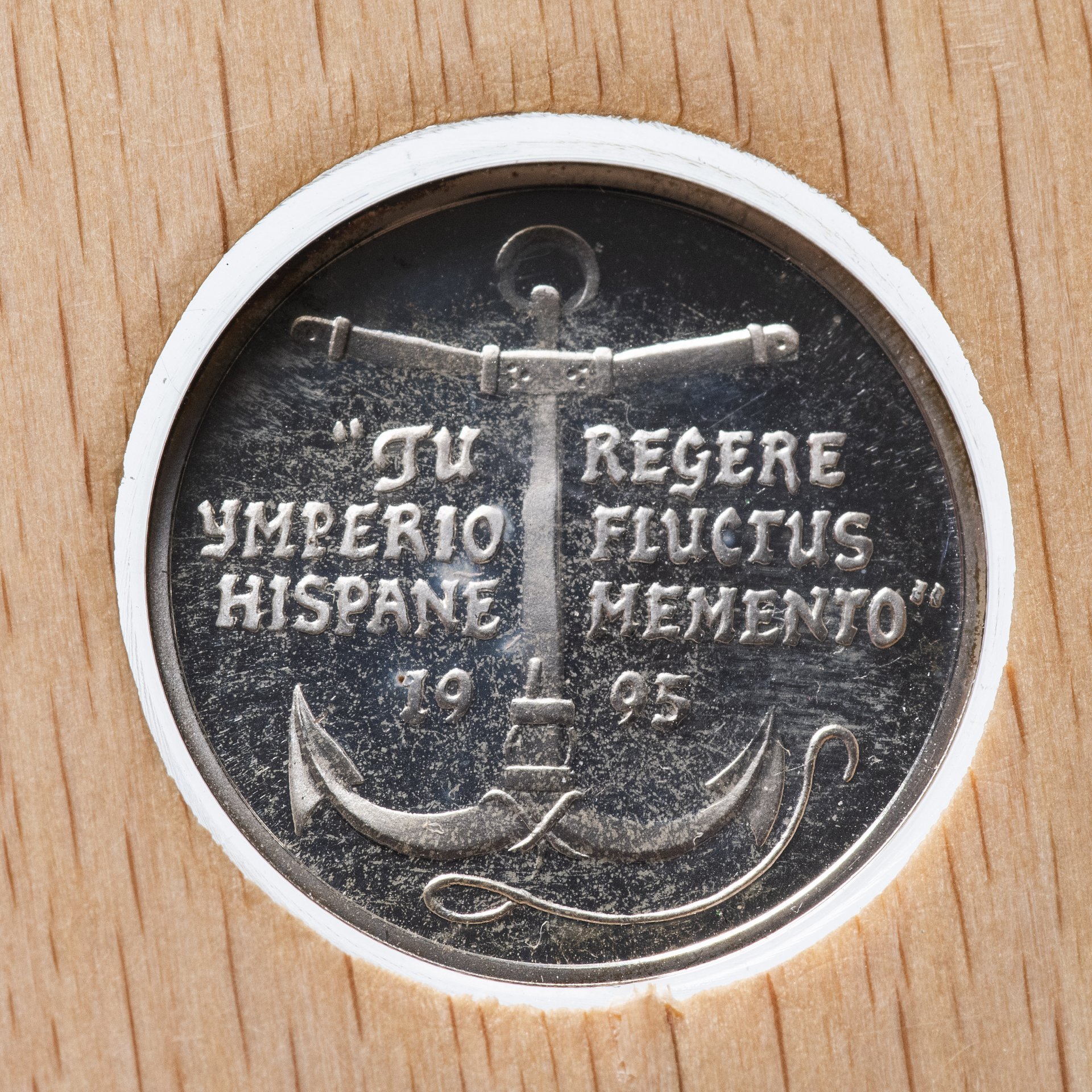Испания 1 экю 1995  в футляре с сертификатом
