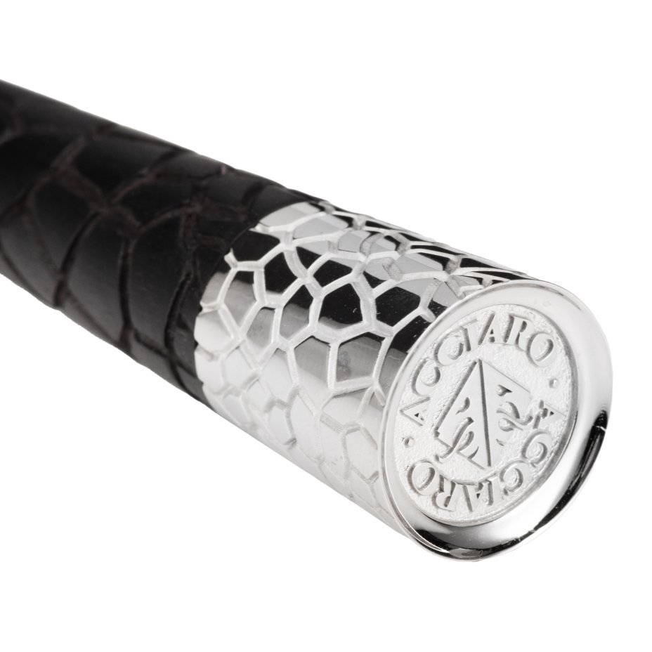 Эксклюзивный бритвенный станок Acciaro модель Kintsugi в подарочной коробе, хромированная бронза, граб