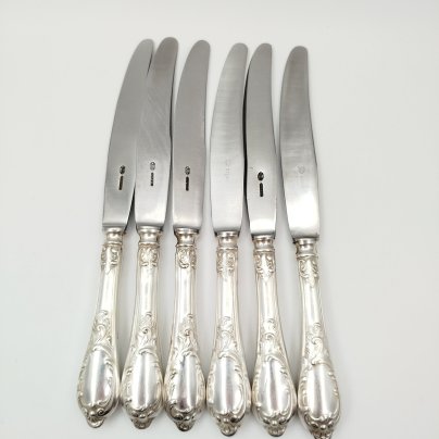 Набор из 6-ти ножей с растительным декором