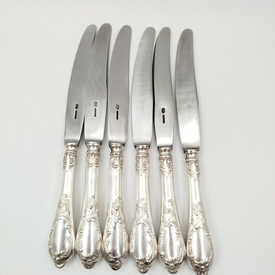 Набор из 6-ти ножей с растительным декором