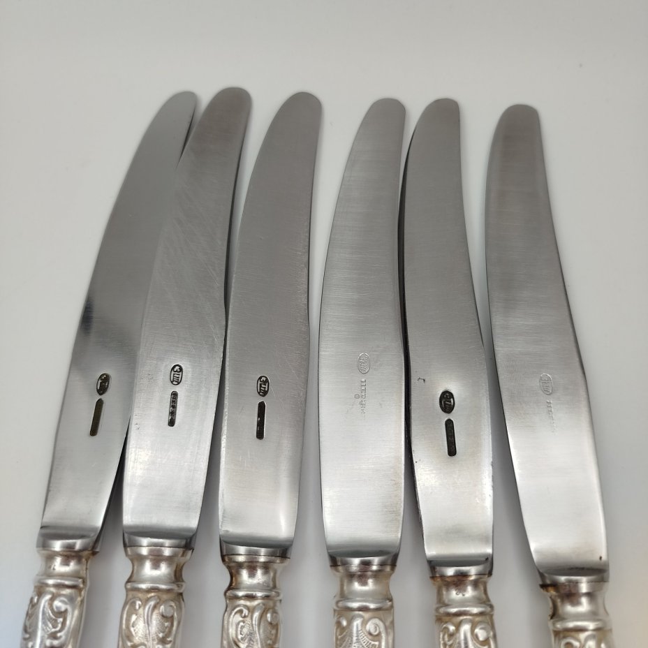 Набор из 6-ти ножей с растительным декором