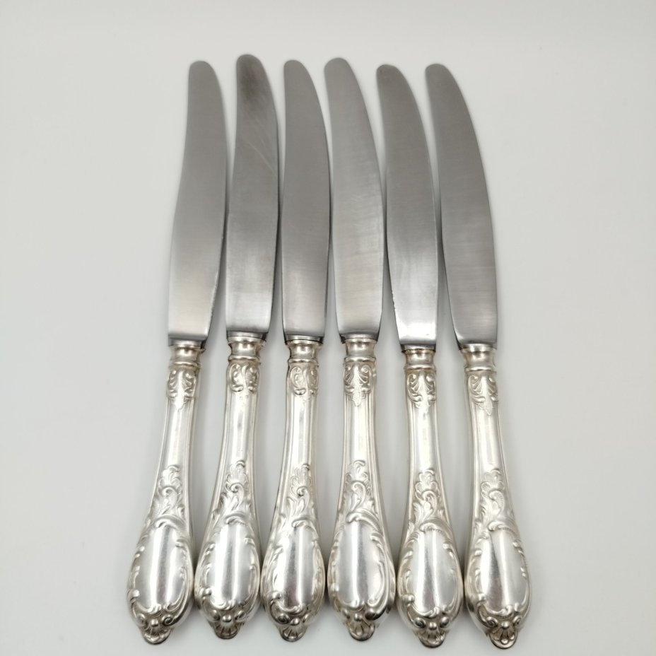 Набор из 6-ти ножей с растительным декором