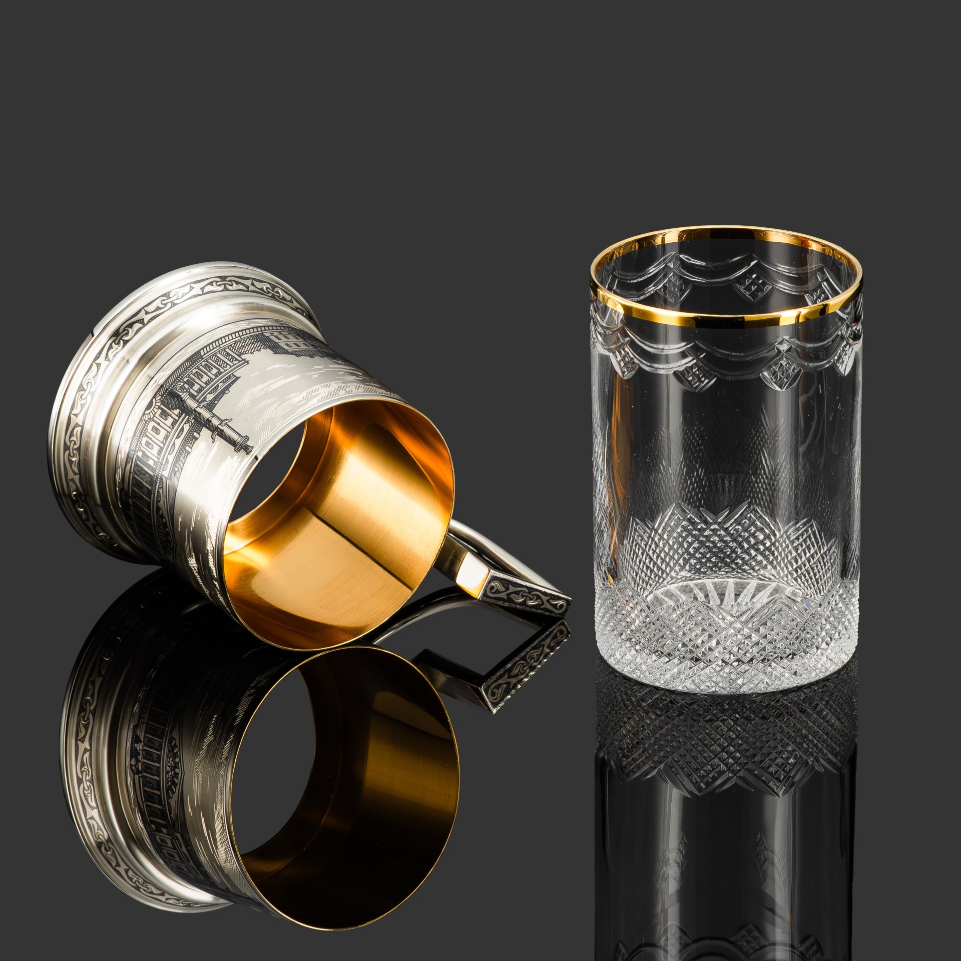 Подстаканник со стаканом "Санкт-Петербург"