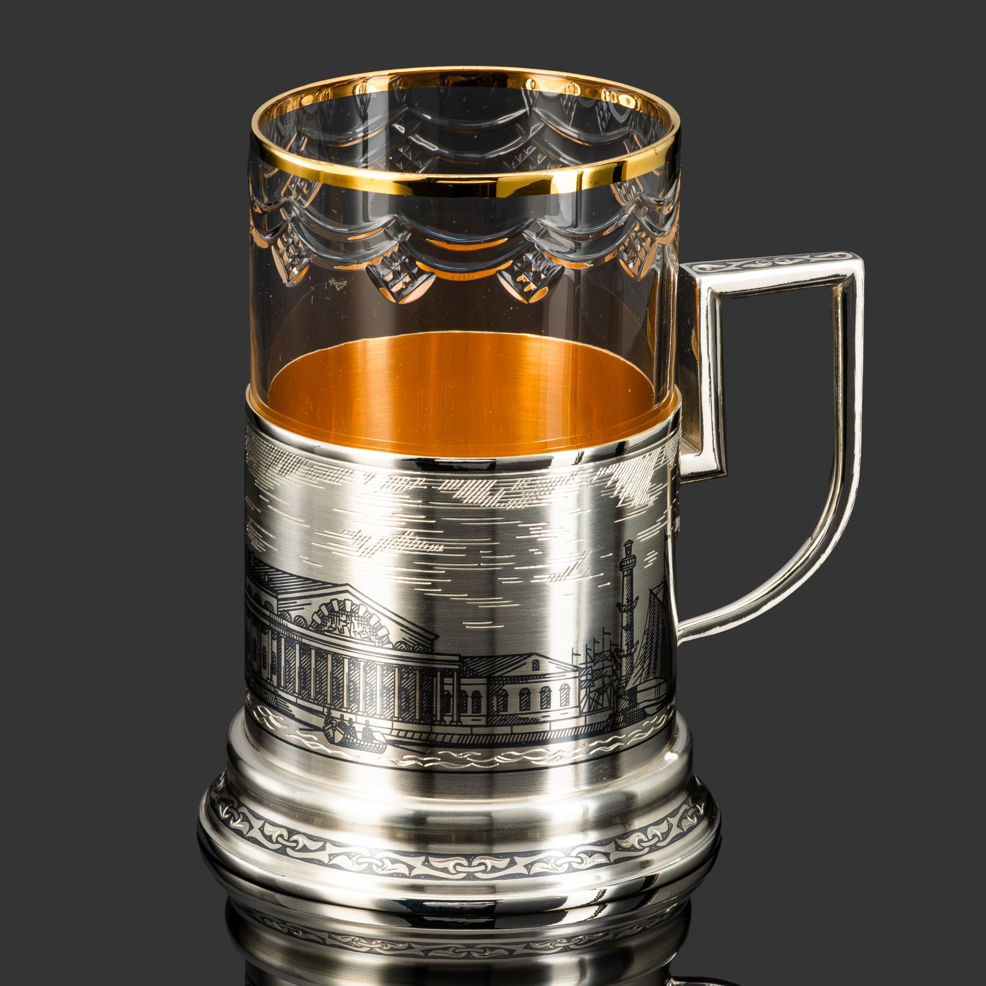 Подстаканник со стаканом "Санкт-Петербург"