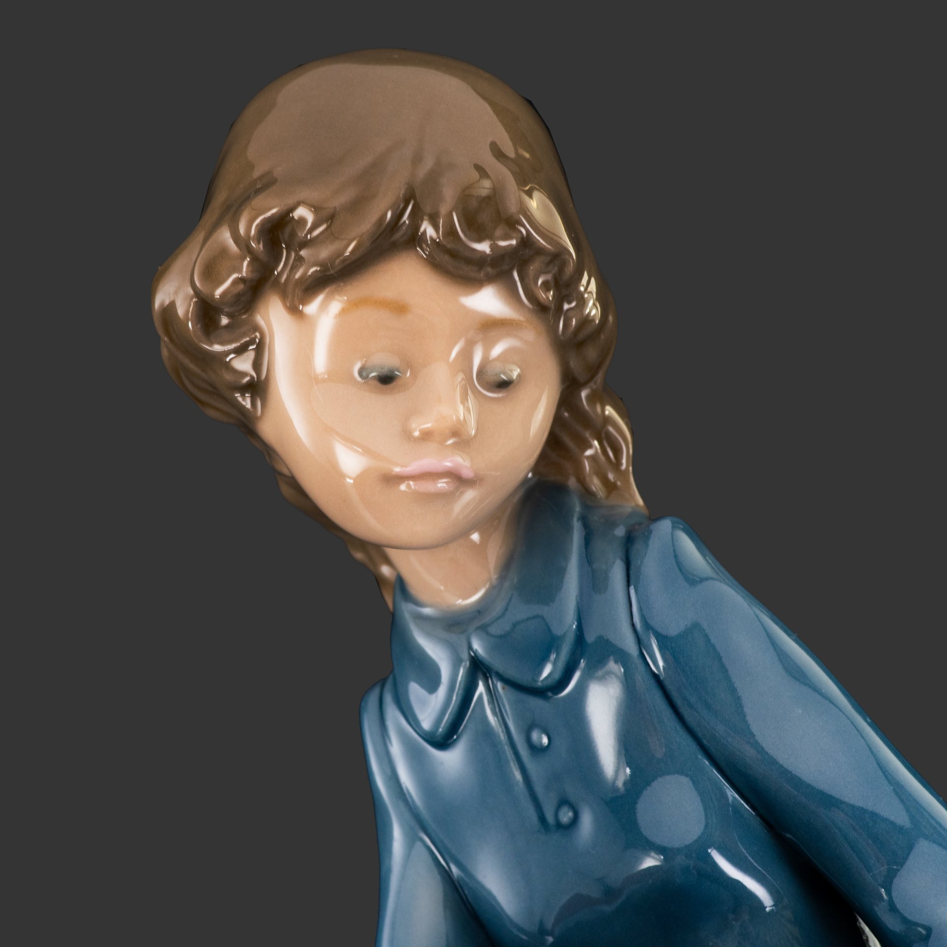 Статуэтка "Девочка с кроликами", фарфор, роспись, NAO Porcelain, Испания, 1987-2000 гг., NAO Porcelain