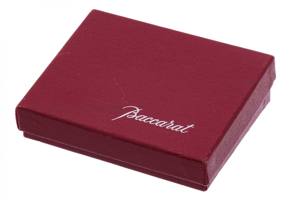 Подвеска (кулон) "Сердце" в оригинальной коробке и чехле, стекло, фирма "Baccarat", Франция, 2000-2015 гг., Baccarat