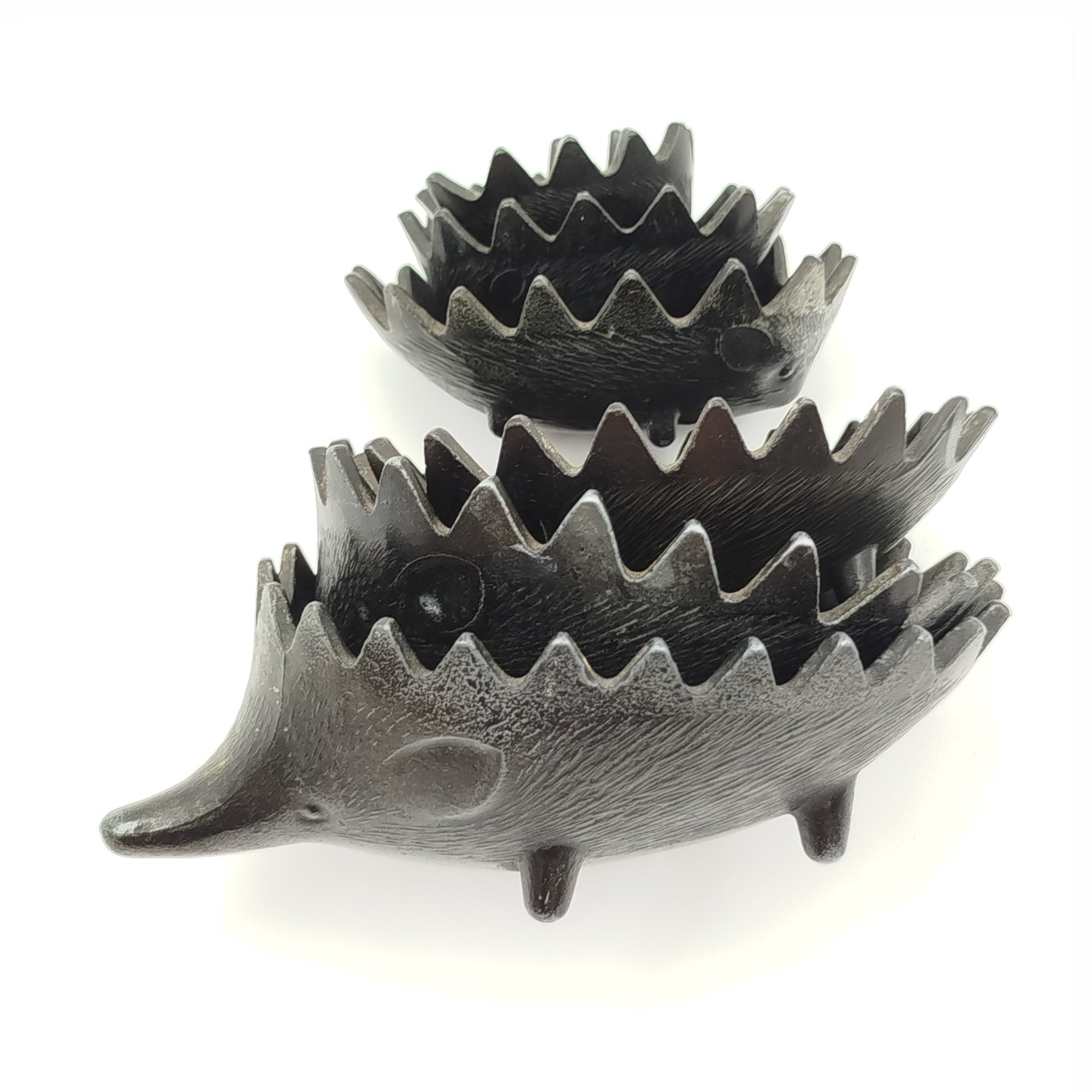 Набор пепельниц "Ёжики", металл, крашение, СССР, 1970-1990 гг.