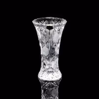 Ваза для цветов, хрусталь, алмазная грань, фирма "Kristal Zajecar", Югославия, 1970-1990 гг., Kristal Zajecar