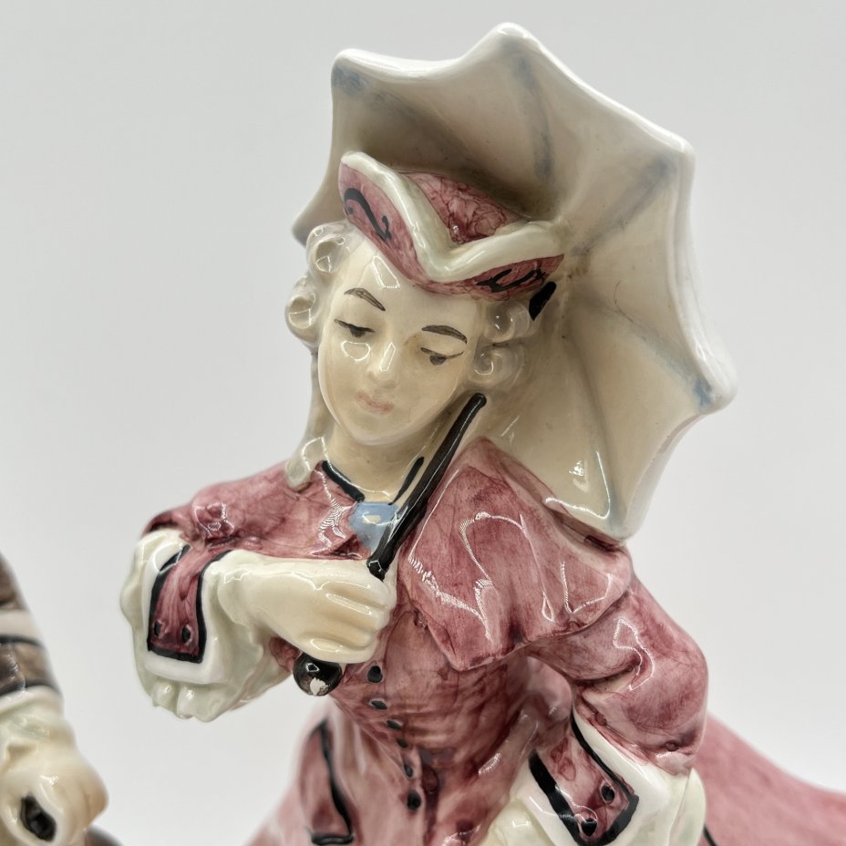 Статуэтки парные "Дама и кавалер", Capodimonte (Каподимонте)
