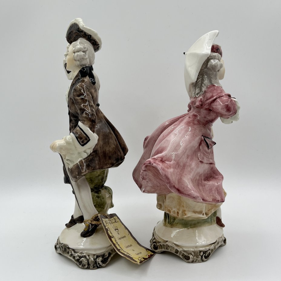 Статуэтки парные "Дама и кавалер", Capodimonte (Каподимонте)