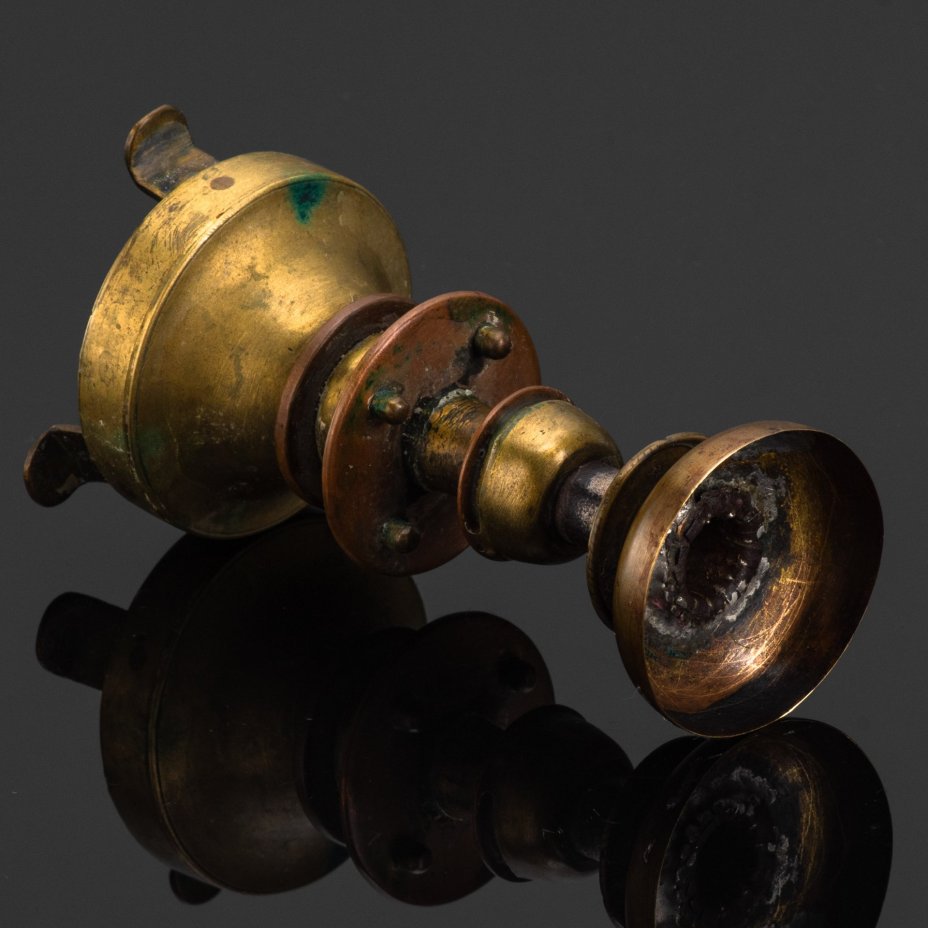 Подсвечник небольшого размера, латунь, Российская империя, 1890-1910 гг.