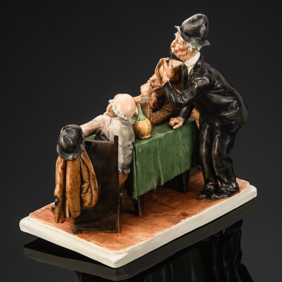 Статуэтка "Игра в карты" ("Игроки"), художник Giuseppe Cappe (Джузеппе Каппе), Elit&Fabris