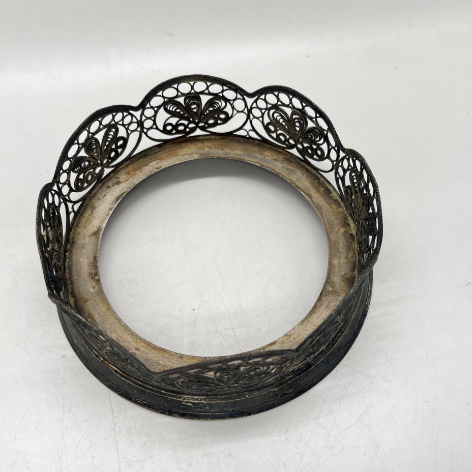 Оплётка от сахарницы в технике ажурная скань