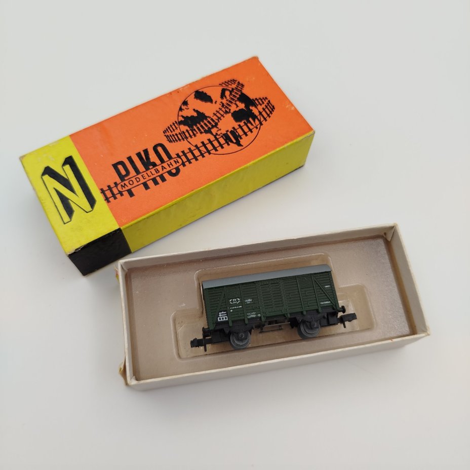 Модель железнодорожного вагона "Kuhlwagen 5/4126-15", в оригинальной коробке, пластик, картон, печать, Piko, ГДР, 1980-1989 гг., Piko