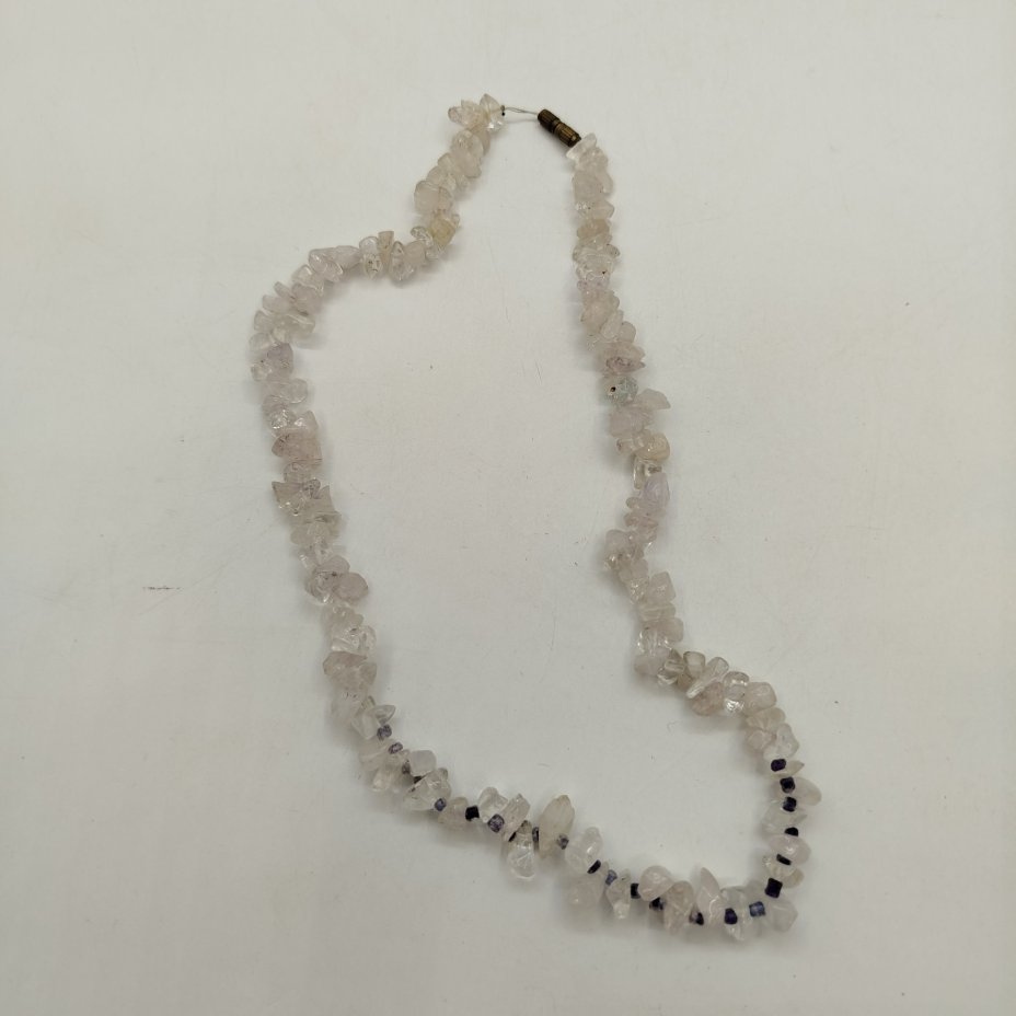 Бусы с бусинами разной формы, натуральный камень, металл, 1970-1990 гг.