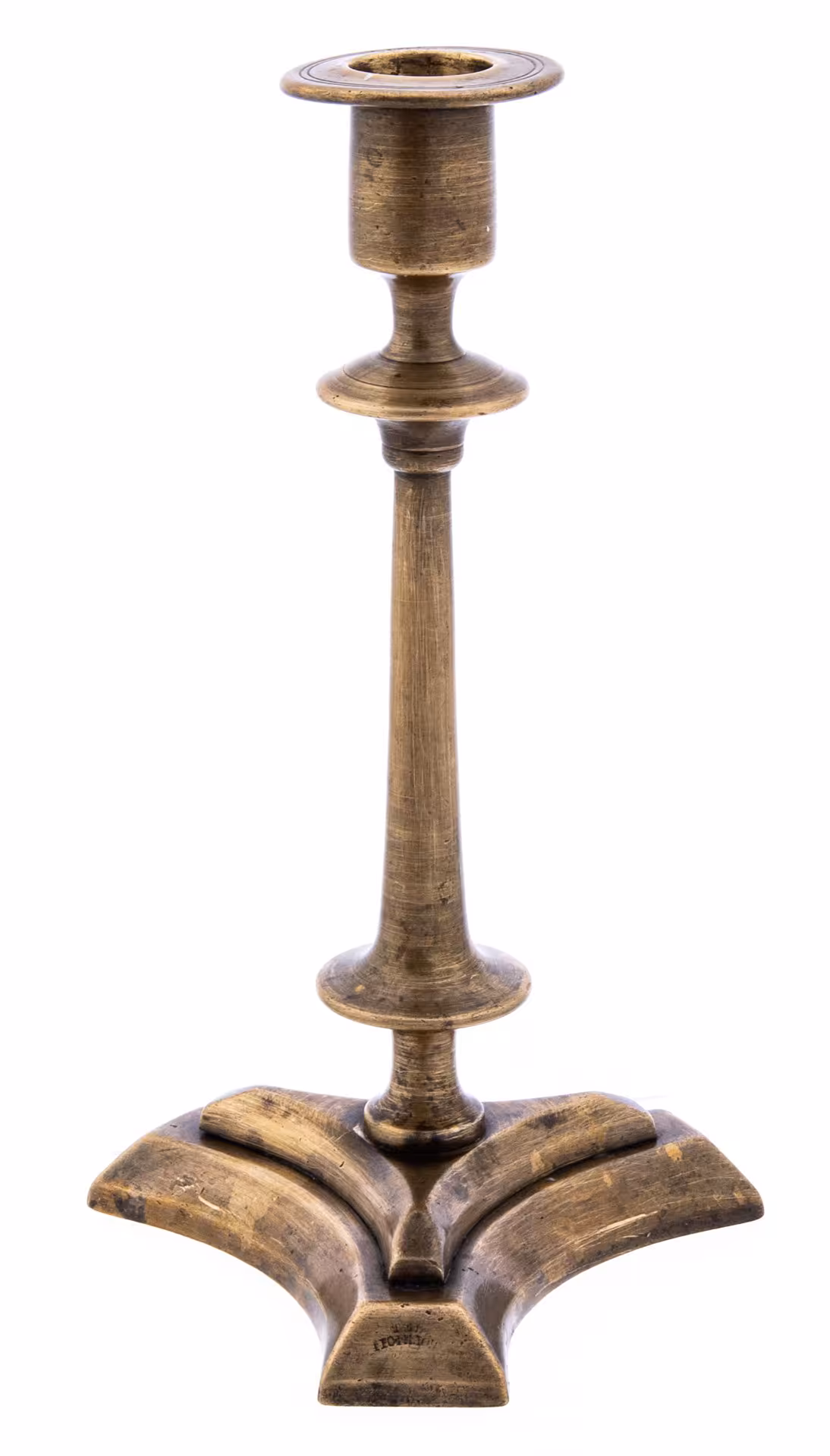 Подсвечник на одну свечу, латунь, Российская Империя, 1900-1910 гг.