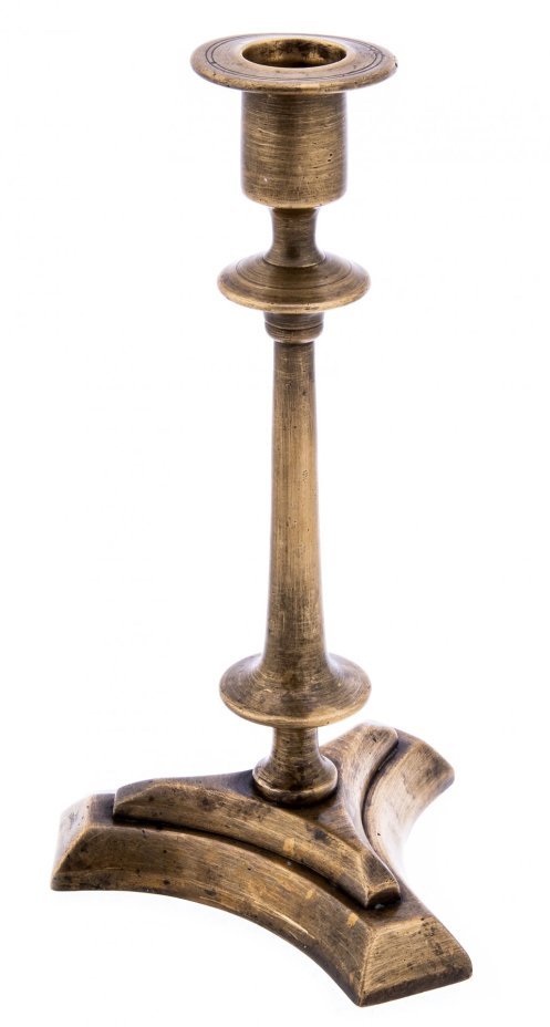 Подсвечник на одну свечу, латунь, Российская Империя, 1900-1910 гг.