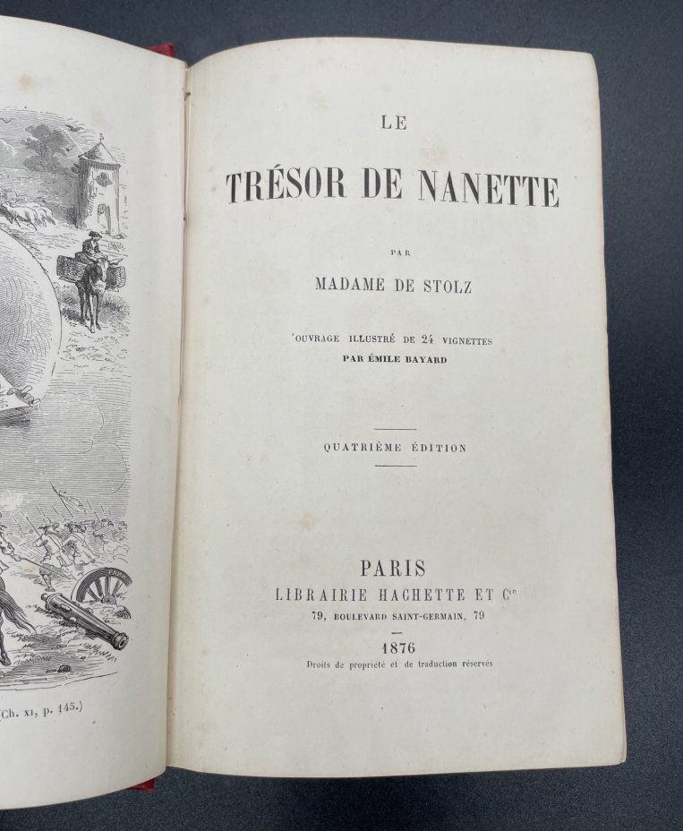 Книга Madame de Stolz "Le Tresor de Nanette" / Hachette Et Cie