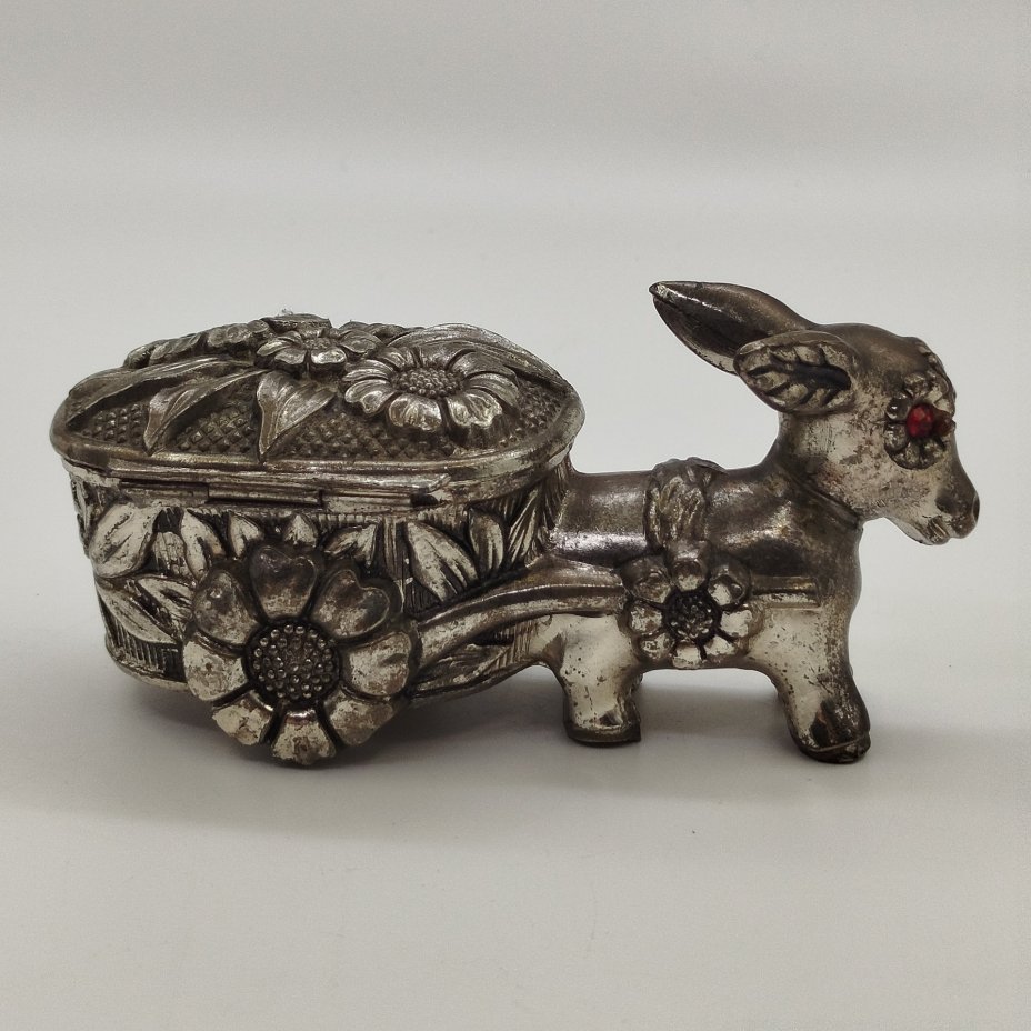 Шкатулка "Повозка с осликом"