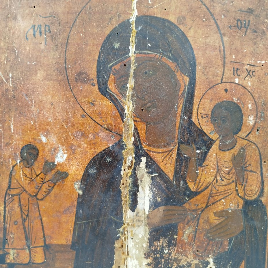 Икона "Нечаянная радость", дерево, темпера, Российская империя, 1900-1915 гг.
