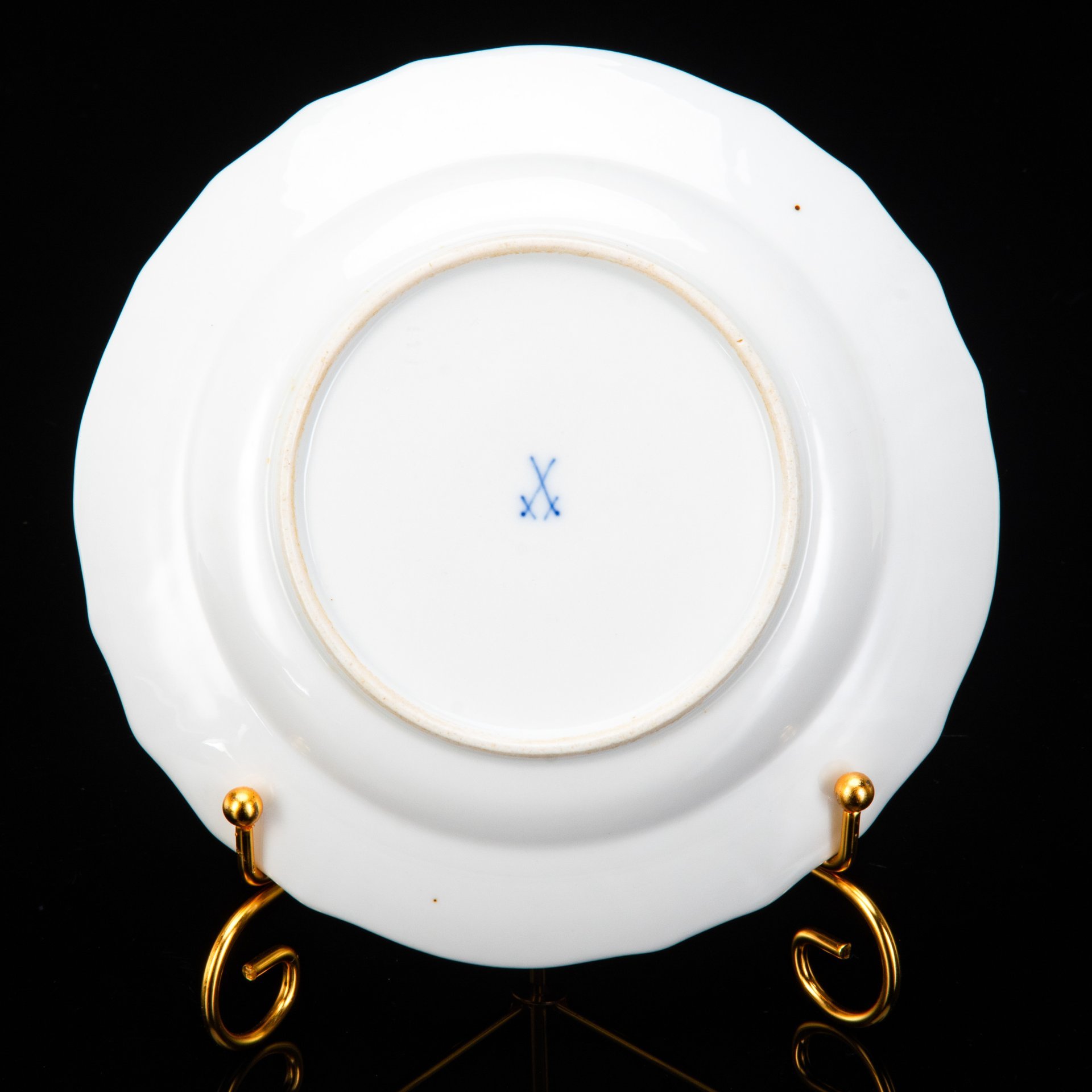 Тарелка десертная (пирожковая) "Мейсенский букет", Meissen (Мейсенский фарфор)