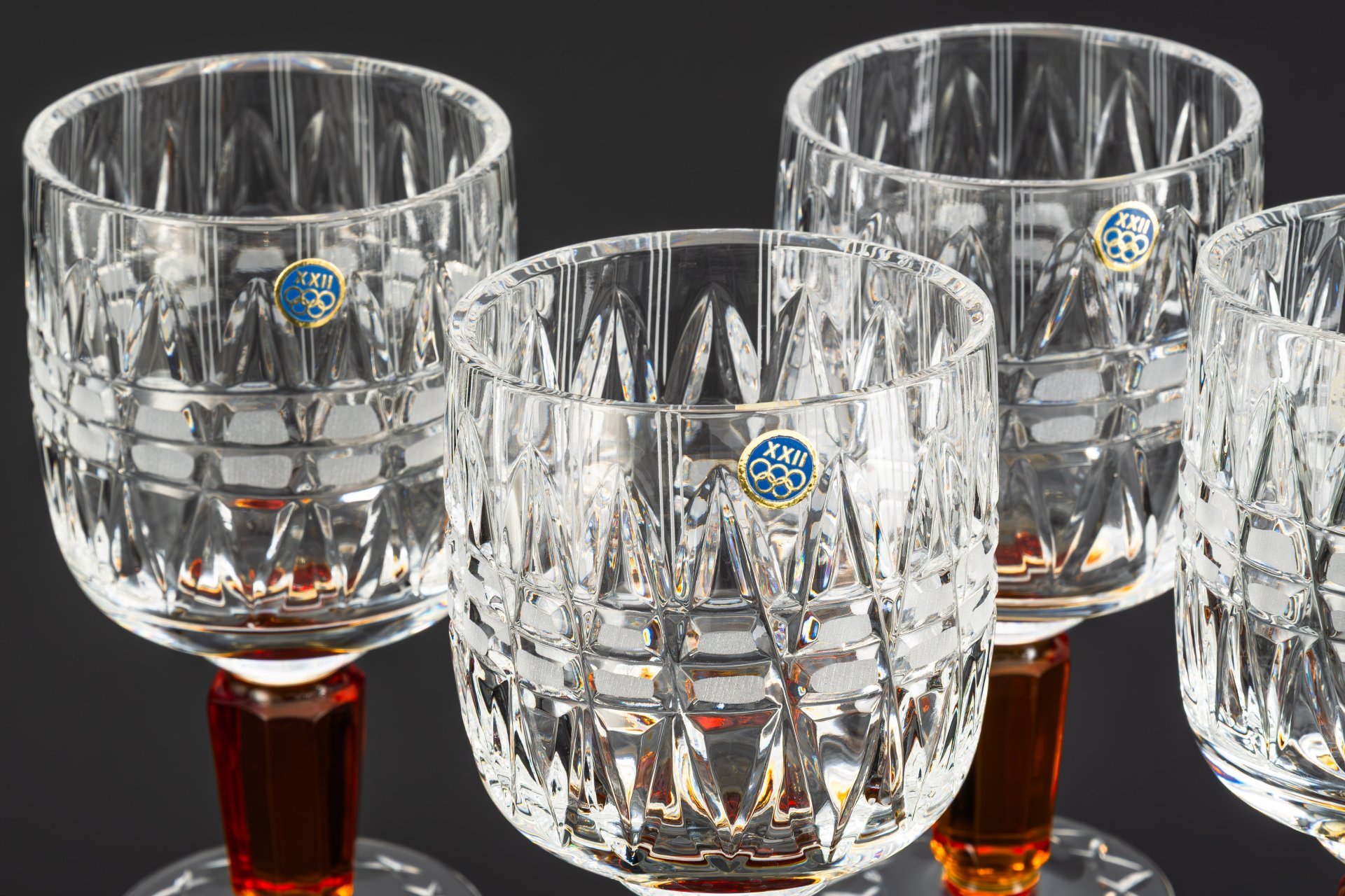 Набор бокалов (кубков) "Олимпийские" на 4 персоны, автор Верин С.П.