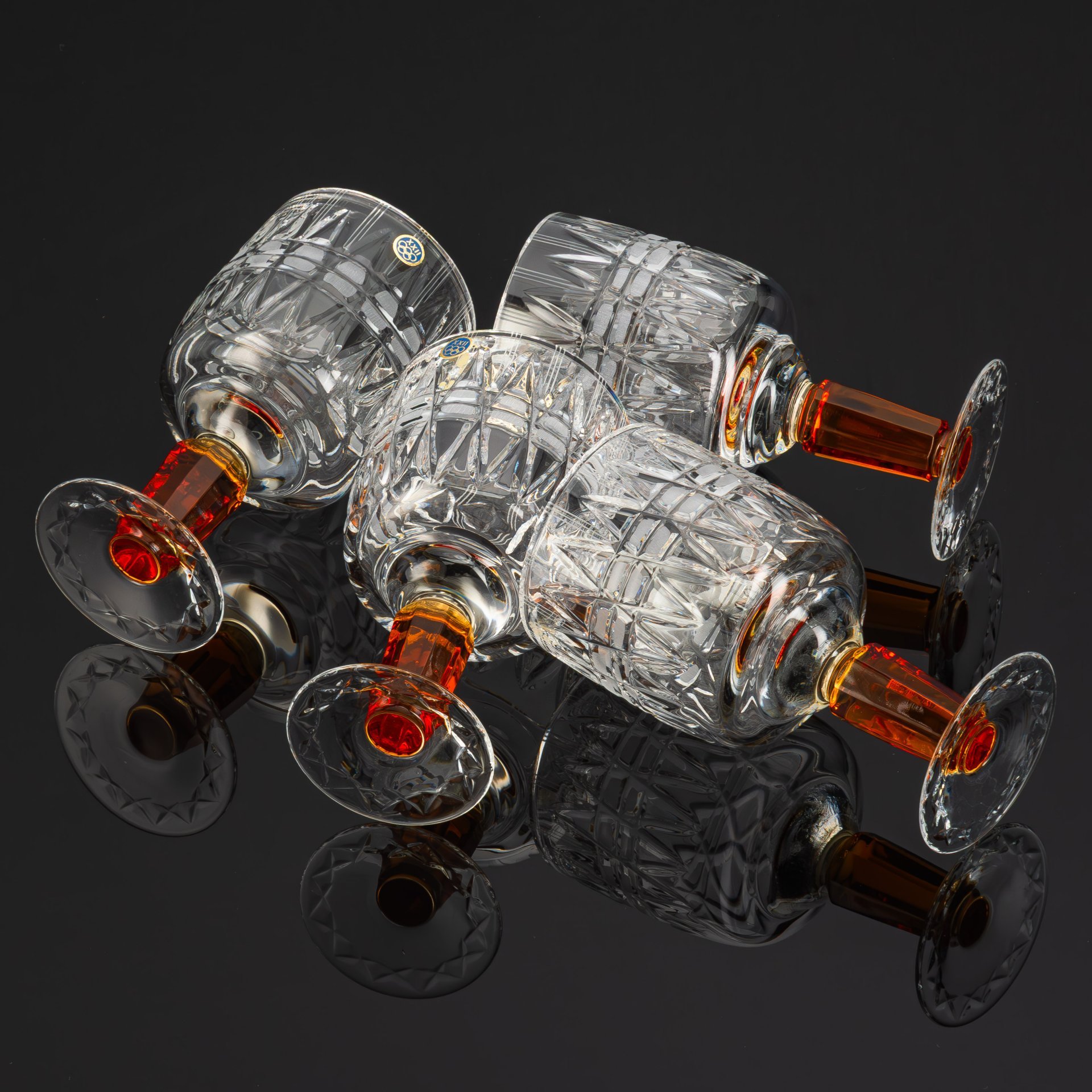 Набор бокалов (кубков) "Олимпийские" на 4 персоны, автор Верин С.П.