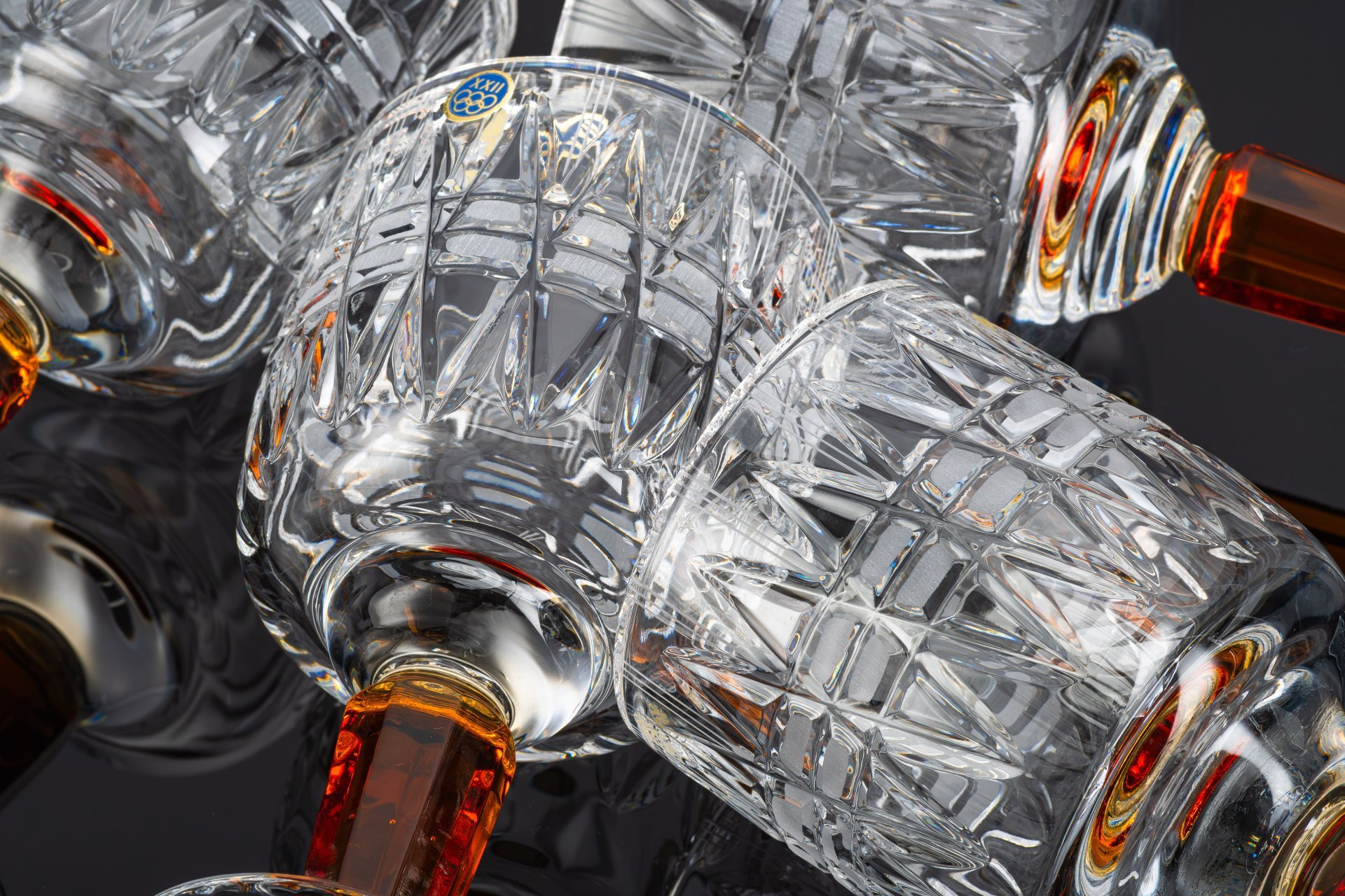 Набор бокалов (кубков) "Олимпийские" на 4 персоны, автор Верин С.П.