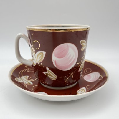 Чайная пара "Слива", автор А.А. Чекулина