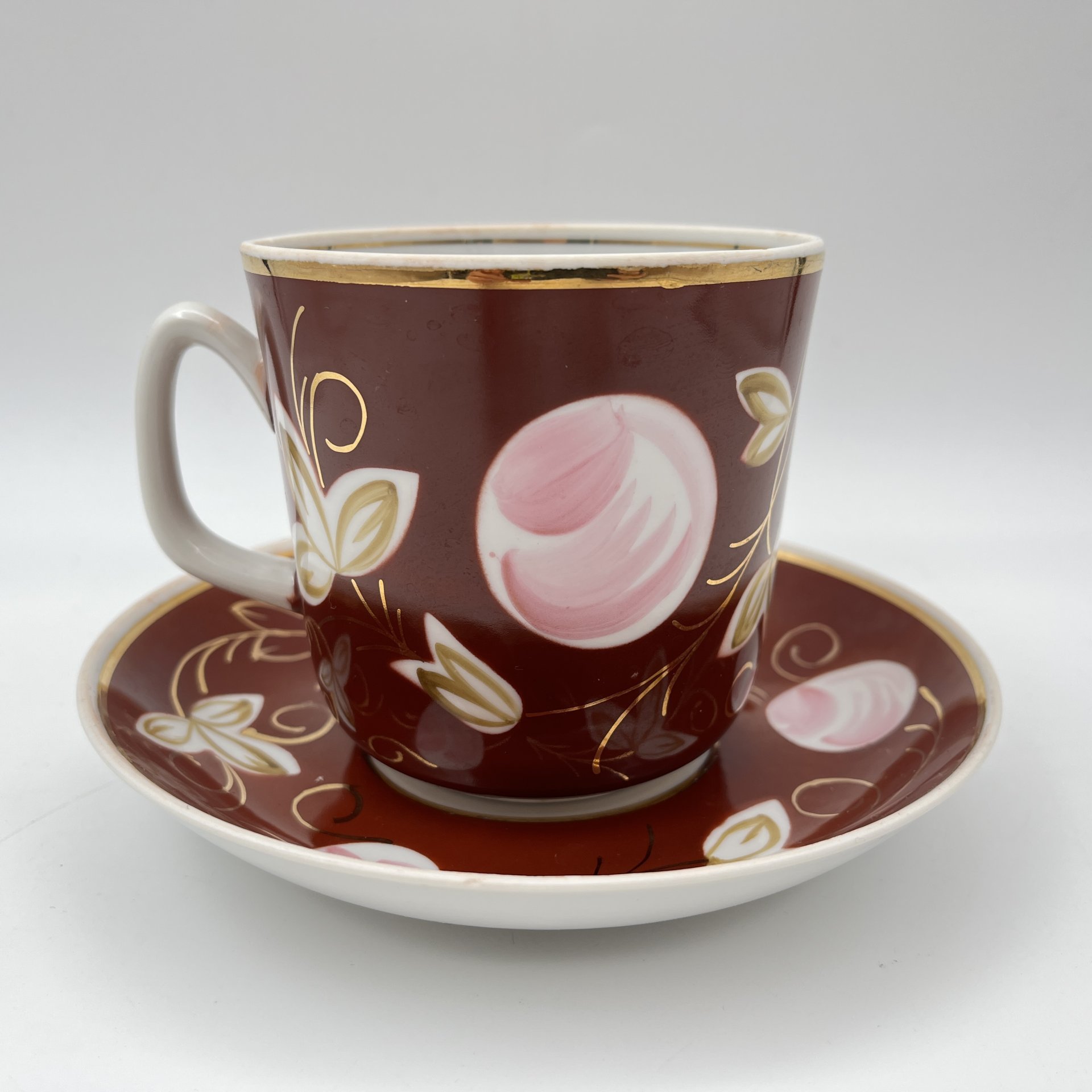 Чайная пара "Слива", автор А.А. Чекулина