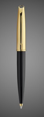 Шариковая ручка Aurora Style Metal Black resin GT, в подарочной коробке, Драгметаллы: позолота, позолота, смола