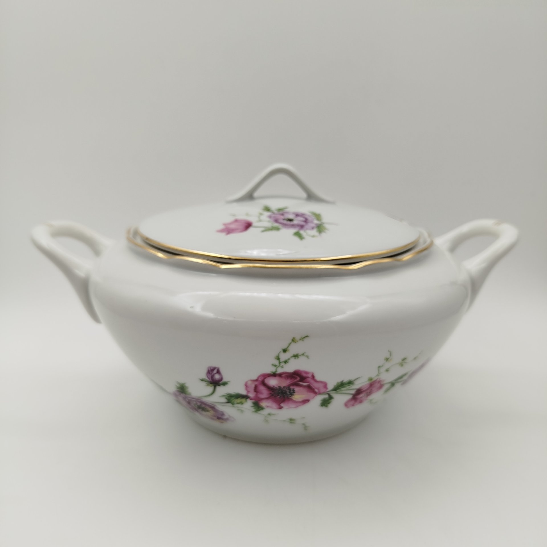 Супница с цветочным декором, "Gebrüder Benedikt"