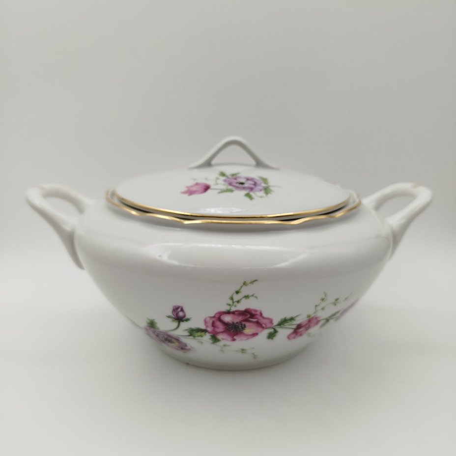 Супница с цветочным декором, "Gebrüder Benedikt"