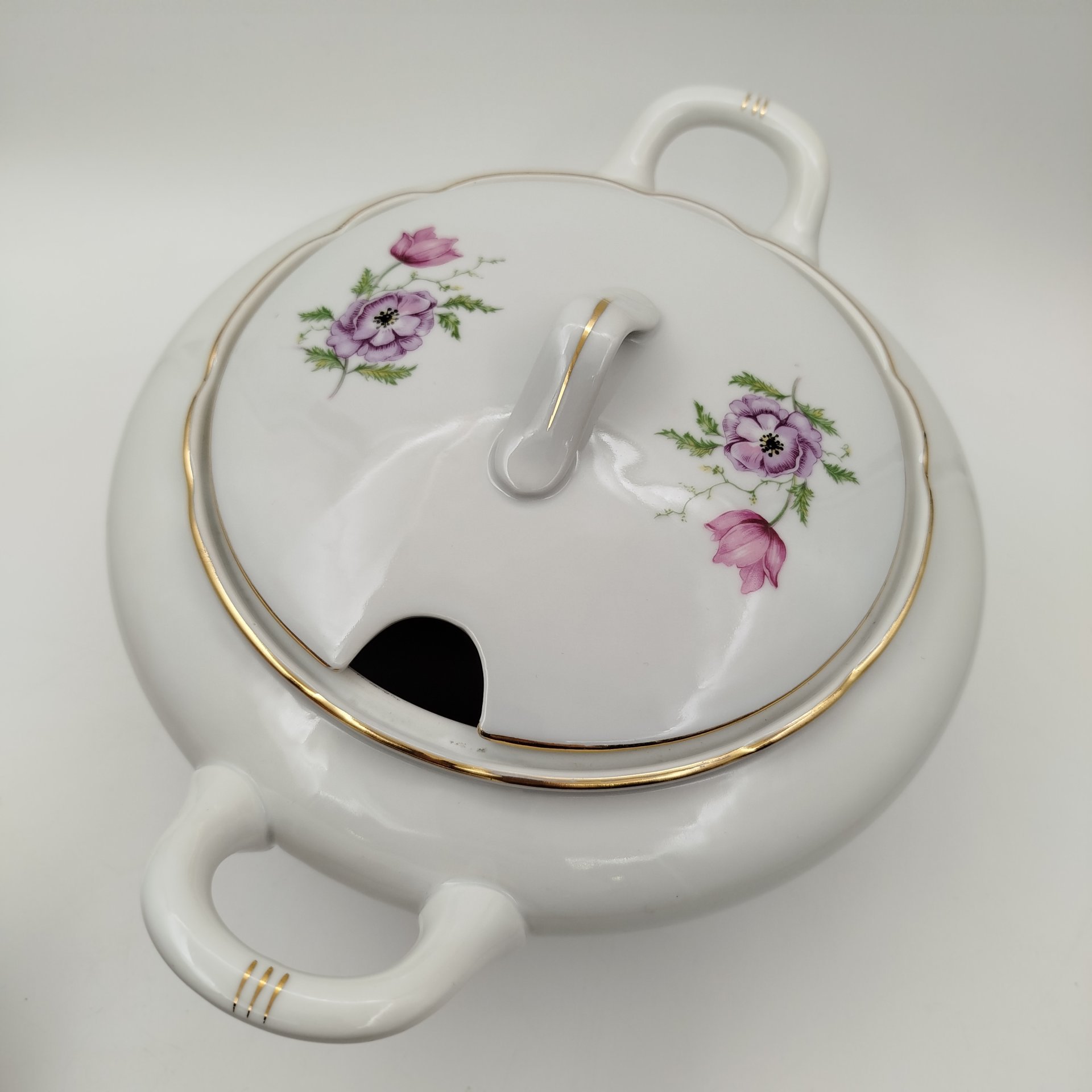 Супница с цветочным декором, "Gebrüder Benedikt"