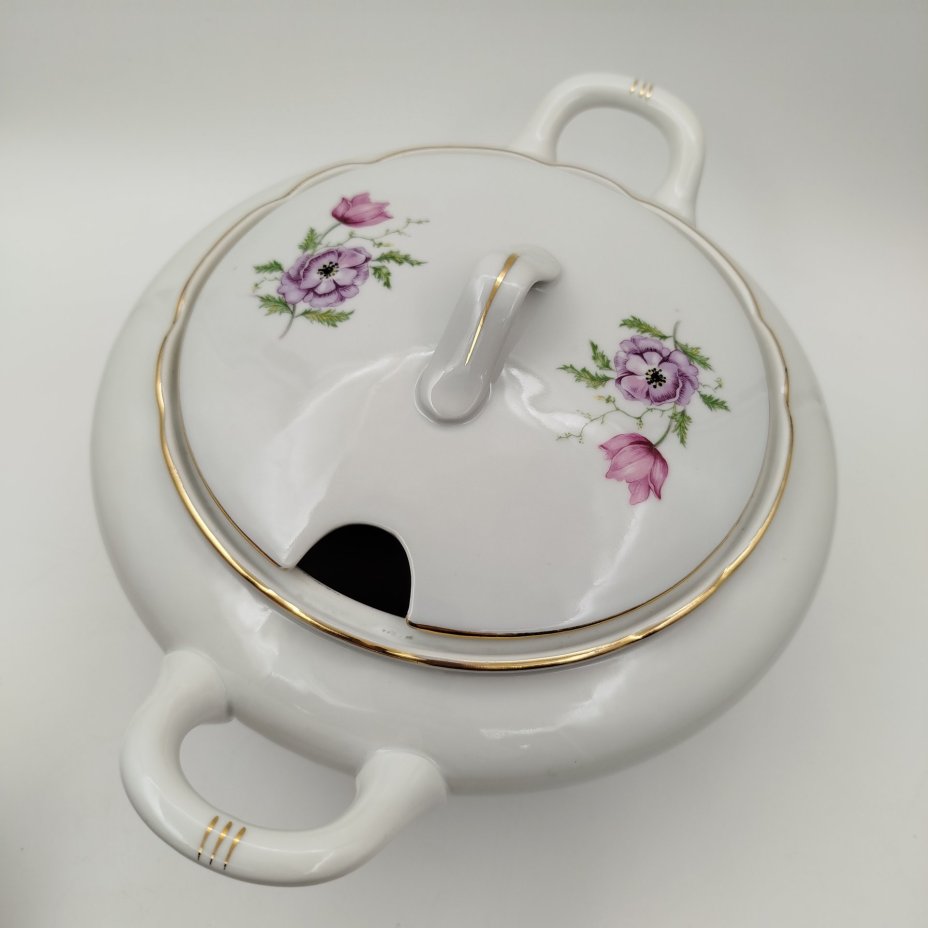 Супница с цветочным декором, "Gebrüder Benedikt"