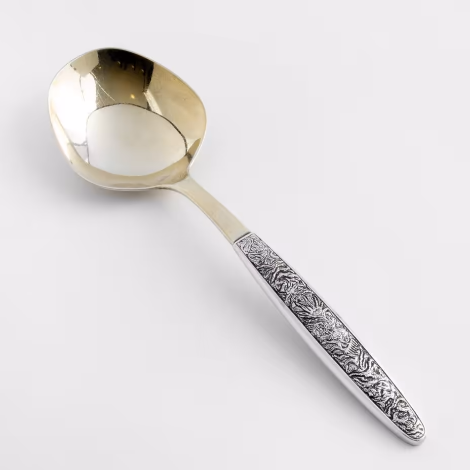 Ложка сервировочная, позолота, Таллинский ювелирный завод