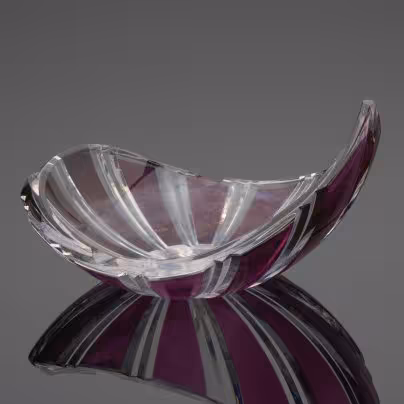 Пепельница необычной формы (большая), Val Saint Lambert