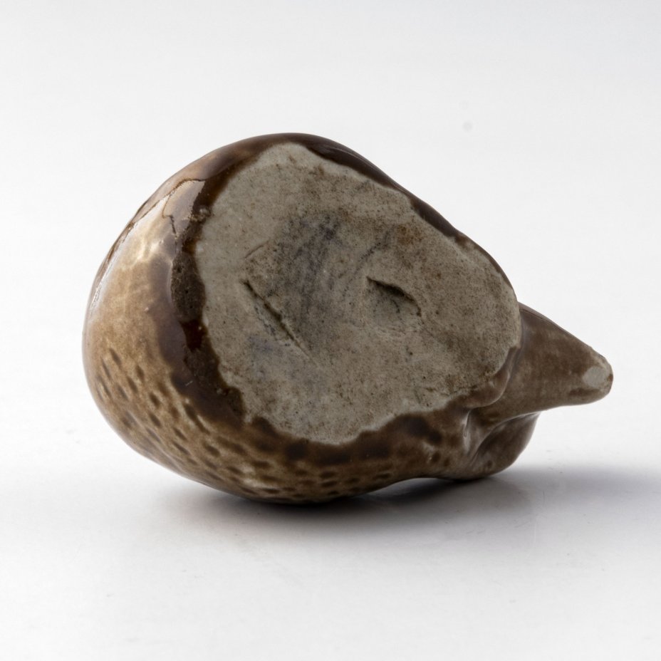 Статуэтка "Ёж", фаянс, глазурь, СССР, 1950-1970 гг.