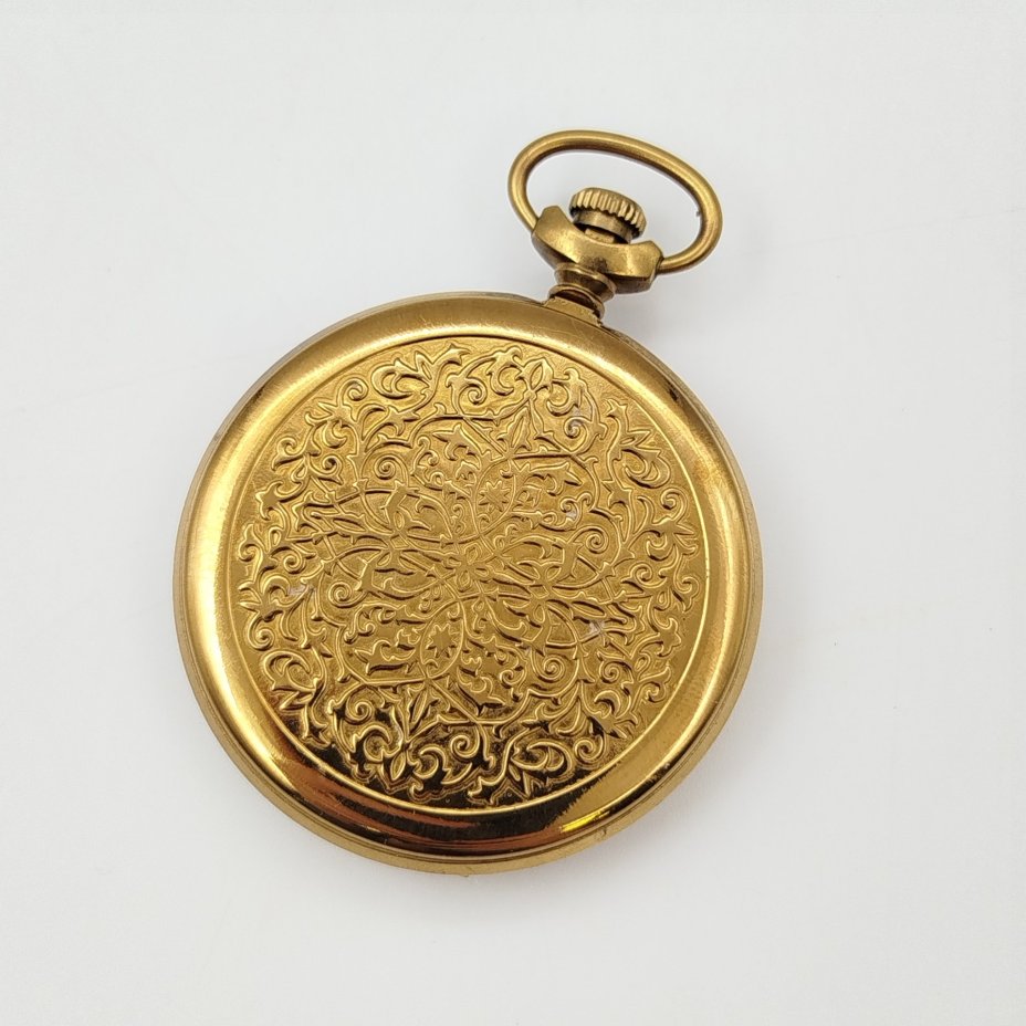 Часы карманные "10-летие событий ЧАЭС", металл, стекло, Челябинский часовой завод «Молния», Российская Федерация, 1996 г.