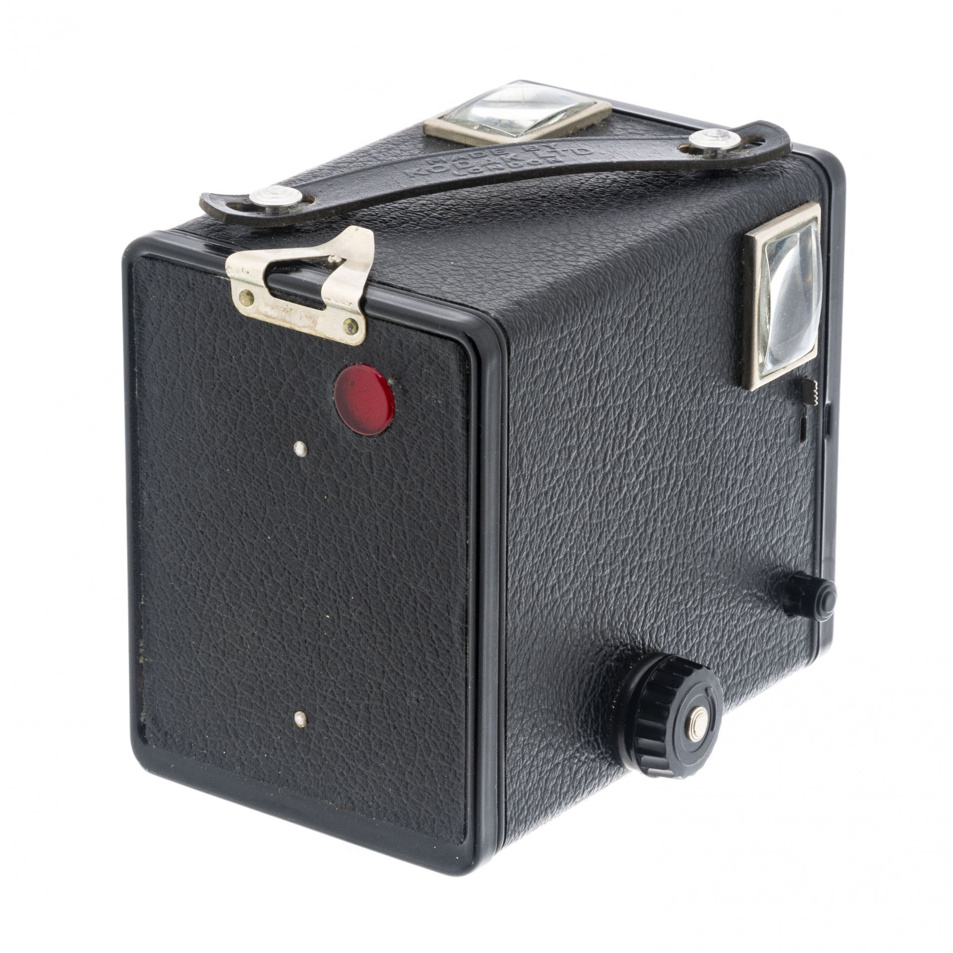 Фотоаппарат пленочный "Brownie Six-20 Model C" в оригинальном кофре, металл, пластик, стекло, кожа, компания "Kodak", Великобритания, 1946-1957 гг., Kodak