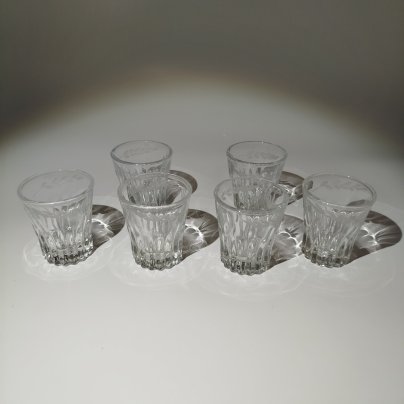Набор из 6 рюмок для крепких напитков, стекло, СССР, 1989-1999 гг.