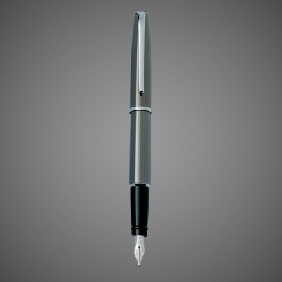Перьевая ручка Aurora Style Metal Grey CT, перо - F, в подарочной коробке, Лаки и смолы: лак, металл, хром