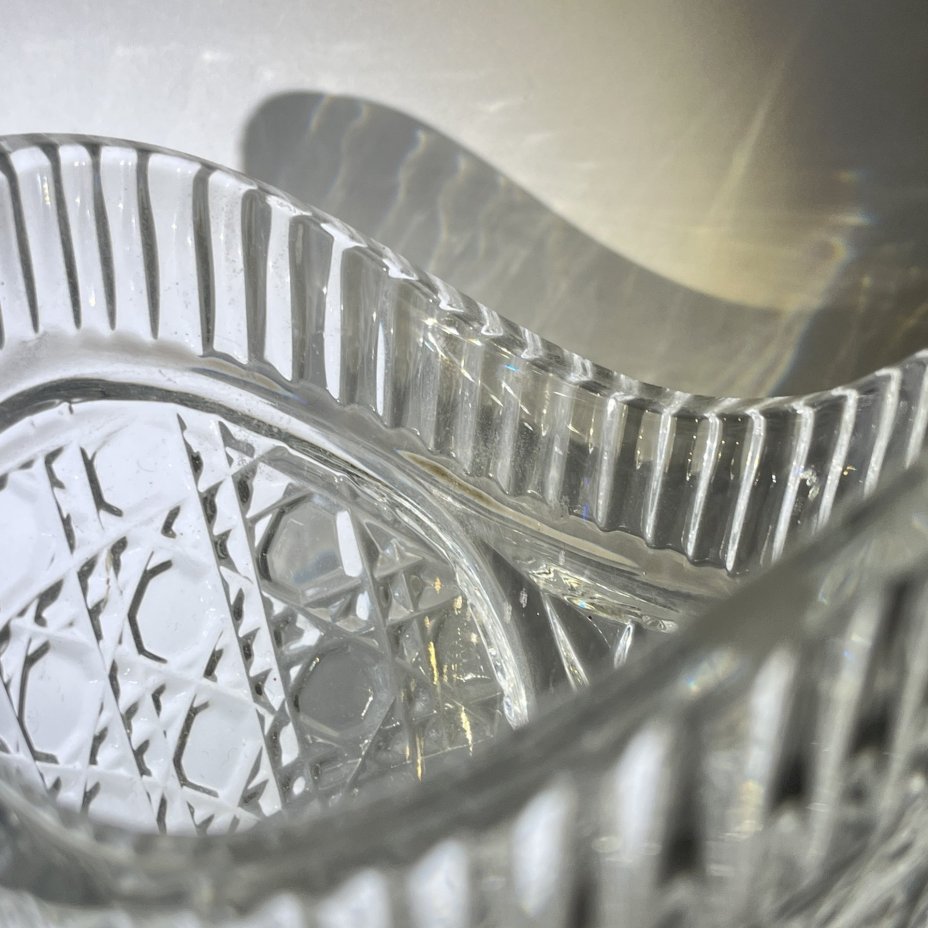 Вазочка для десерта/закусок (конфетница) с геометрическим декором