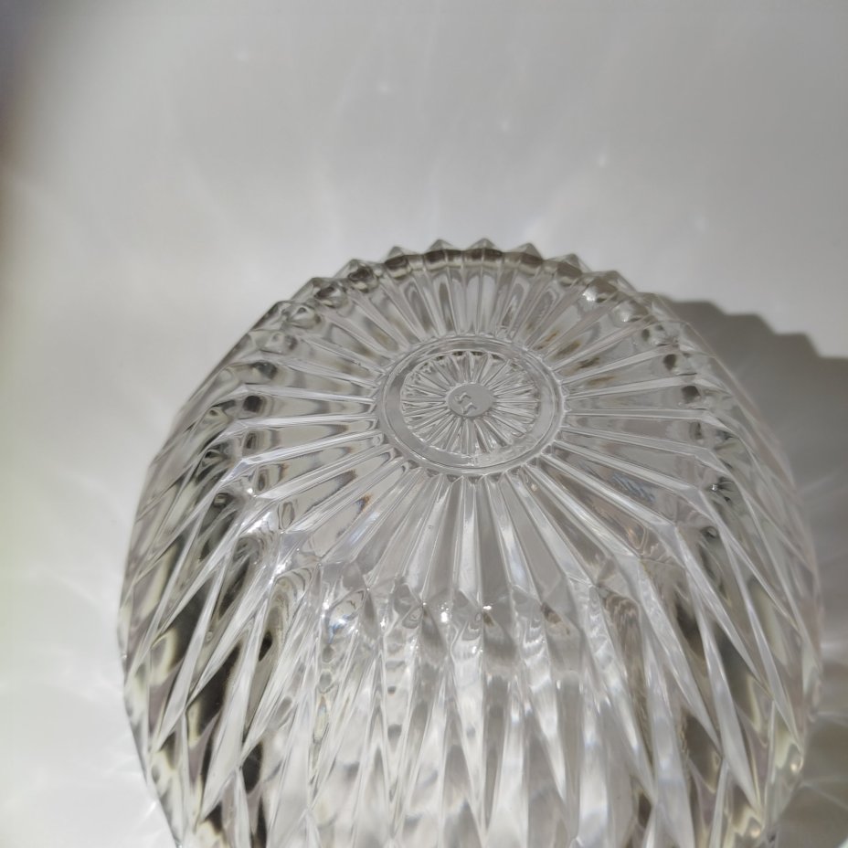 Салатник с геометрическим декором, хрусталь, Дятьковский хрустальный завод, СССР, 1960-1980 гг.