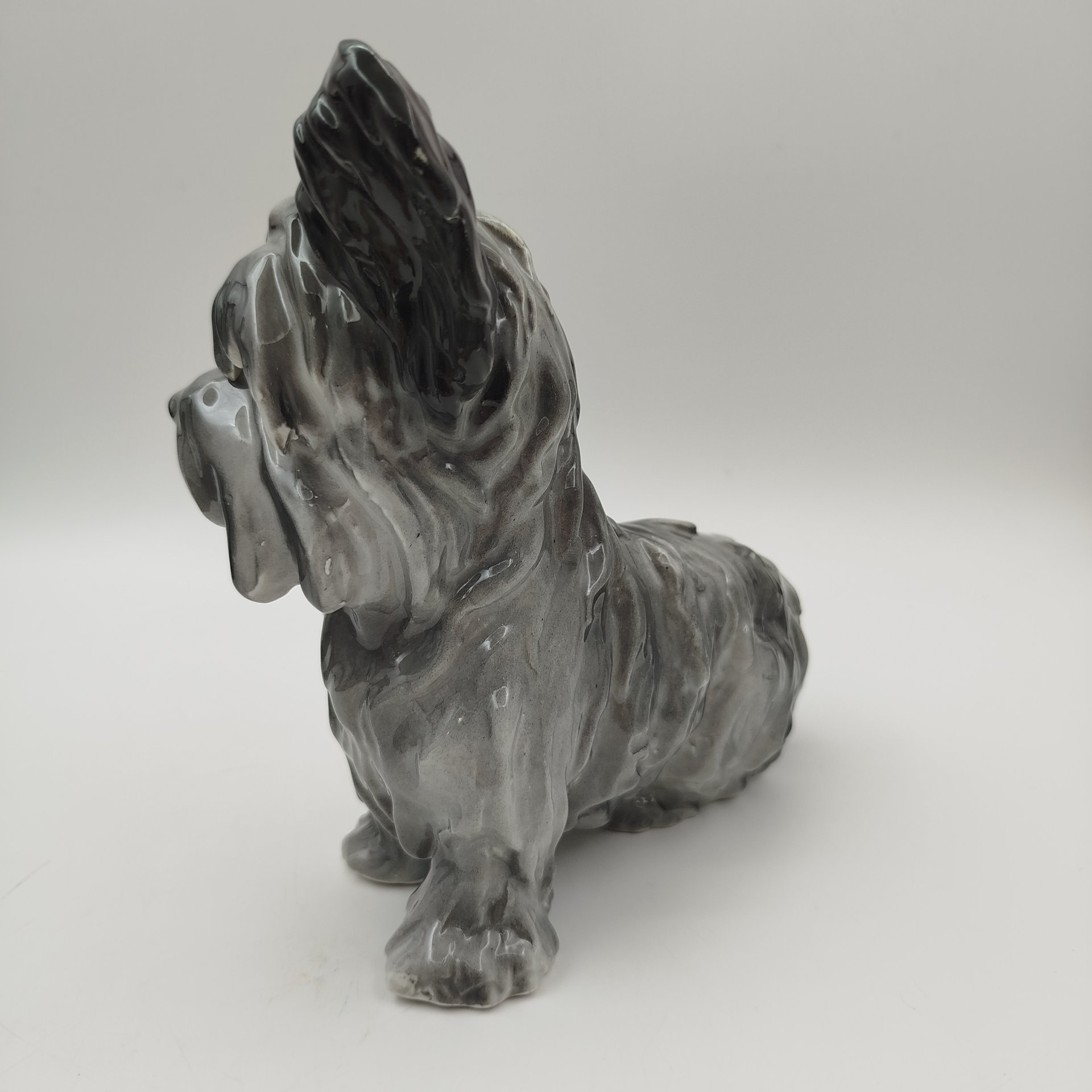 Статуэтка "Скайтерьер", фарфор, аэрография, Carl Scheidig, Gräfenthal, Германия, 1950-1972 гг.