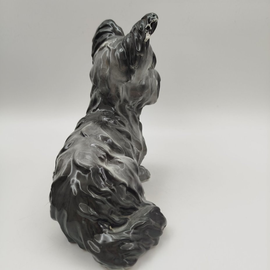 Статуэтка "Скайтерьер", фарфор, аэрография, Carl Scheidig, Gräfenthal, Германия, 1950-1972 гг.