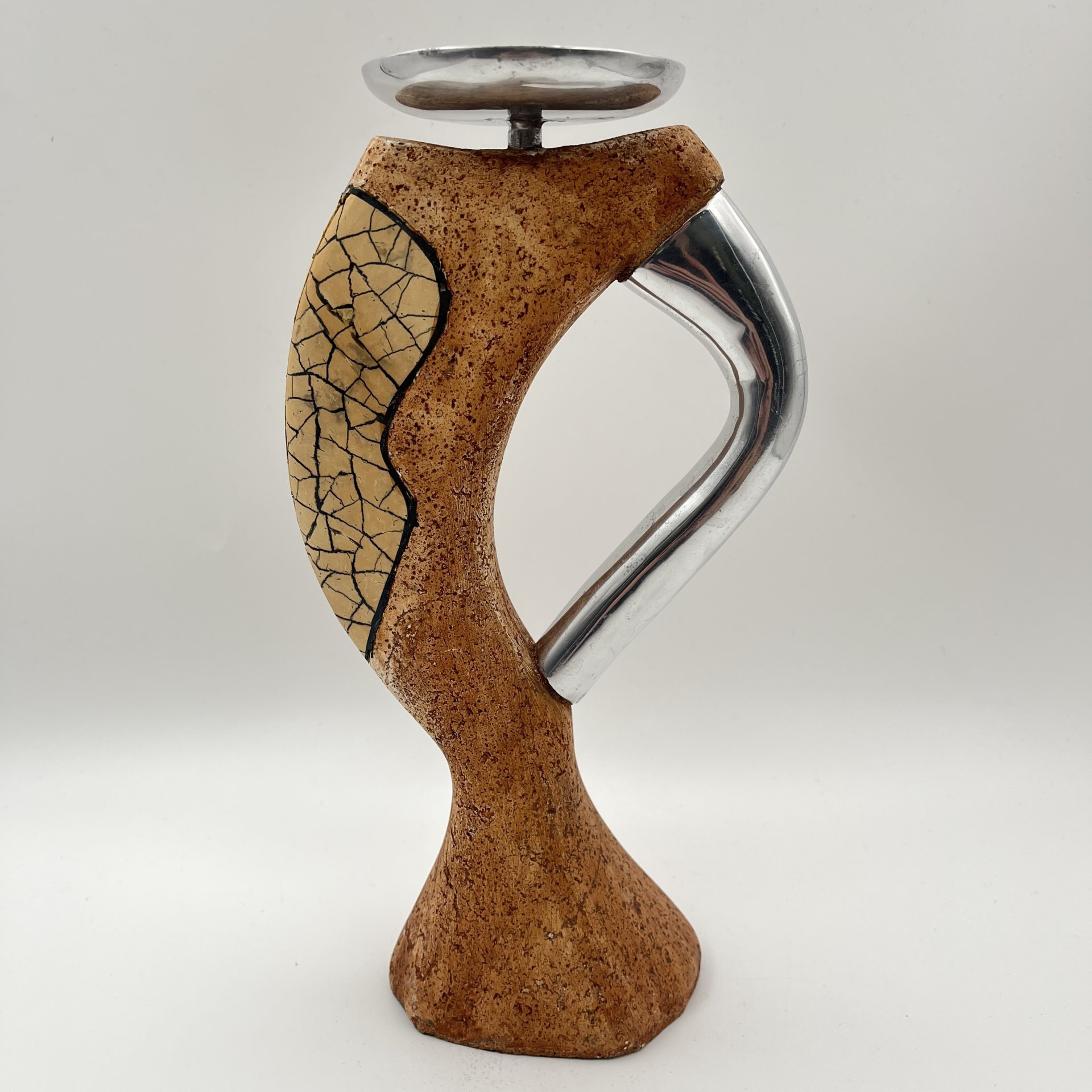 Подсвечник необычной формы, металл, гипс, композитный материал, Западная Европа, 1980-2000 гг.