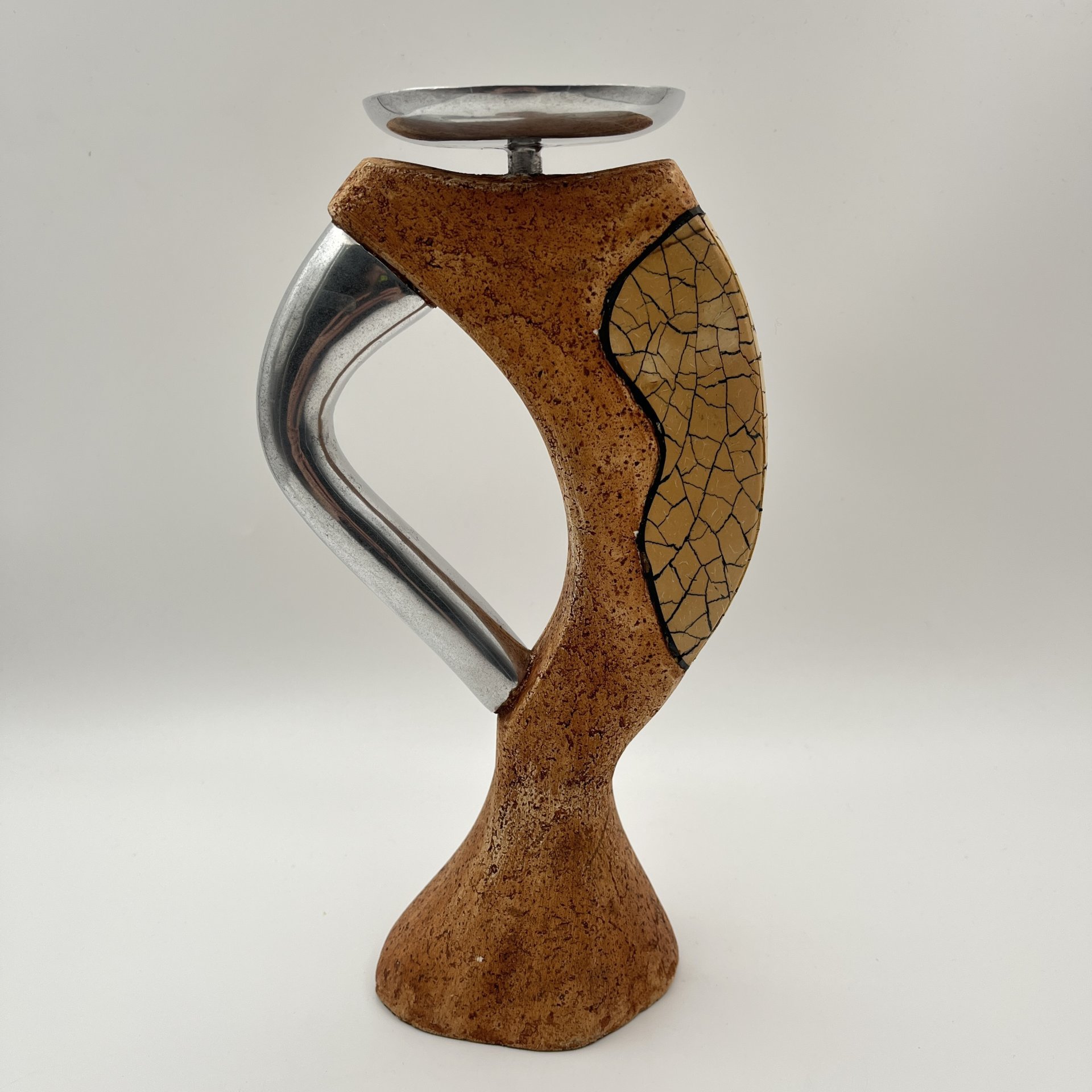 Подсвечник необычной формы, металл, гипс, композитный материал, Западная Европа, 1980-2000 гг.