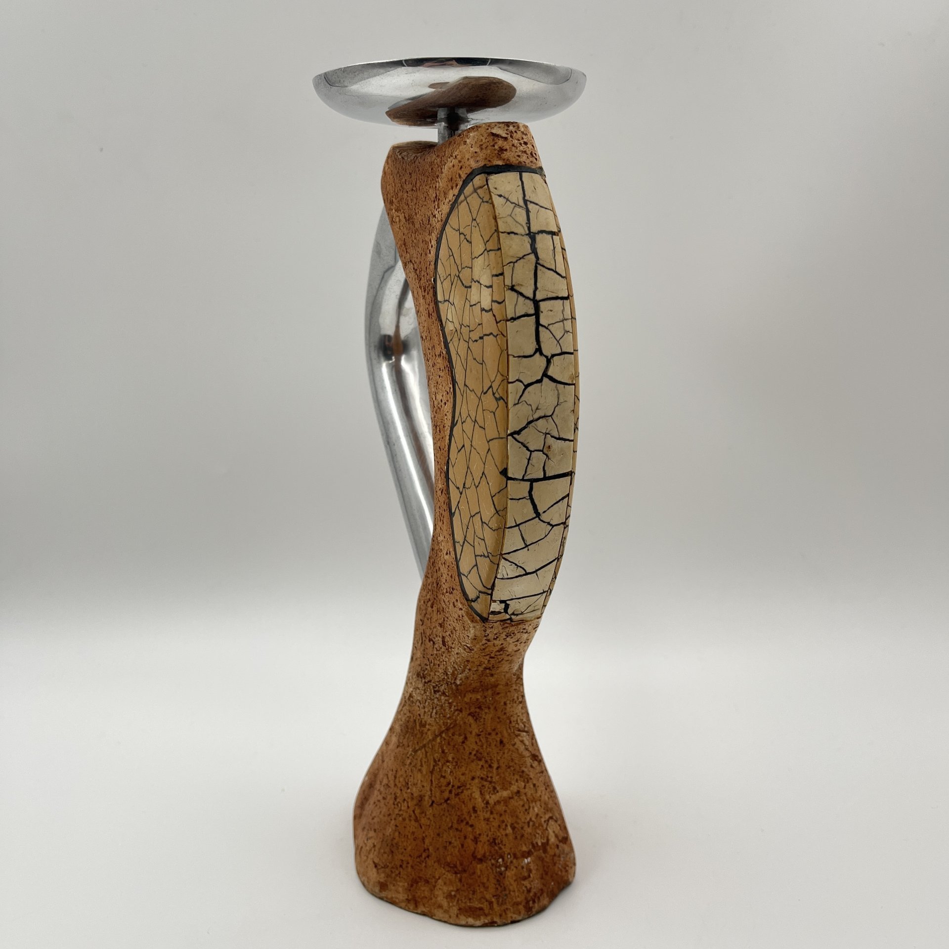 Подсвечник необычной формы, металл, гипс, композитный материал, Западная Европа, 1980-2000 гг.